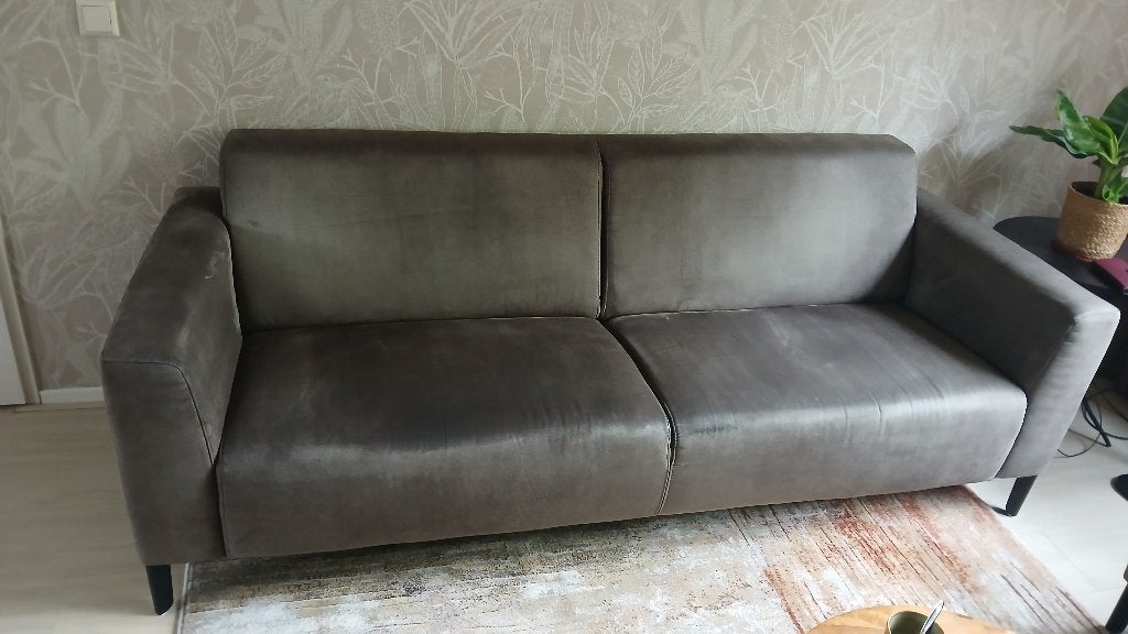 Te koop 3 zits bank, Ophalen, Driepersoons, 75 tot 100 cm, Zo goed als nieuw