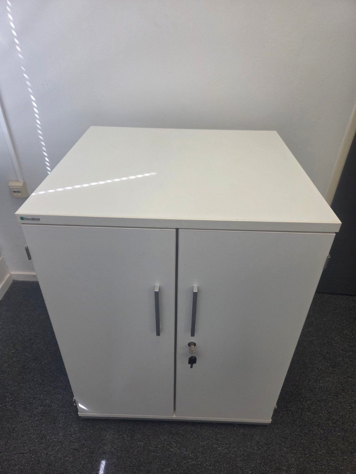 Palmberg kantoorkast / lage kast met slot – 70x90x85 cm, Ophalen, Gebruikt