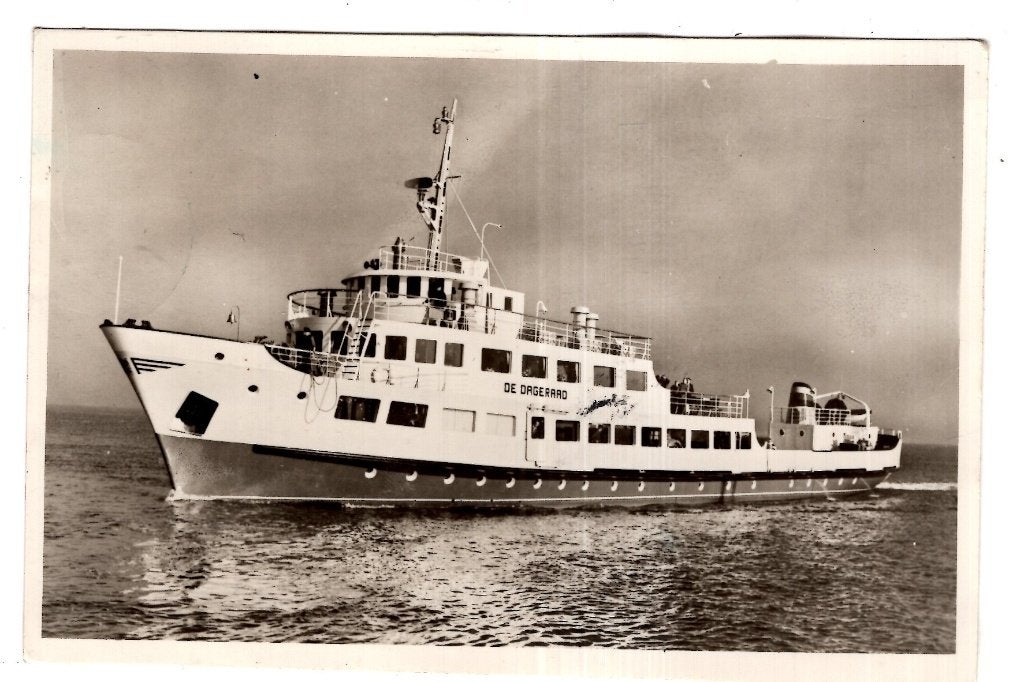 Texel Veerboot de Dageraad  1955, Verzenden, 1940 tot 1960, Gelopen, Waddeneilanden