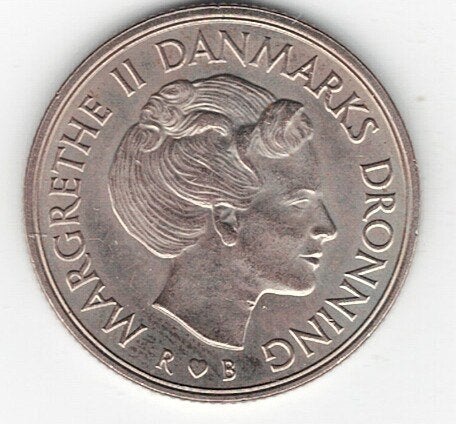 26-1155 Denemarken 1 krone 1984, Ophalen of Verzenden, Overige landen, Losse munt