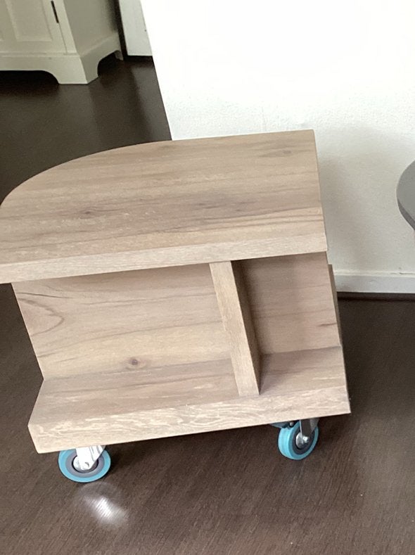 Bijzettafel van Henders en Hazel, Ophalen, Zo goed als nieuw, Vierkant, Minder dan 50 cm