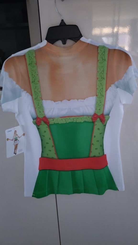 Fotorealistisch T-shirt Heidi maat S, Carnaval, Boland, Nieuw, Ophalen of Verzenden