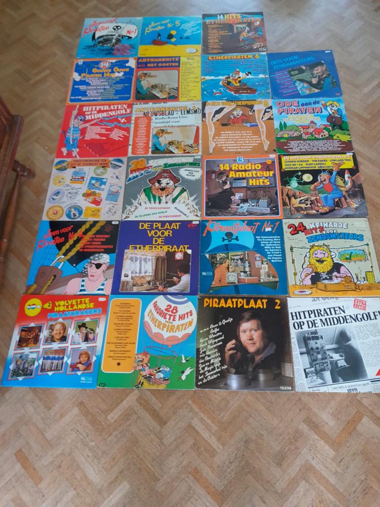 Collectie LP's Vinyl piraten, Ophalen, Gebruikt, 12 inch, Levenslied of Smartlap