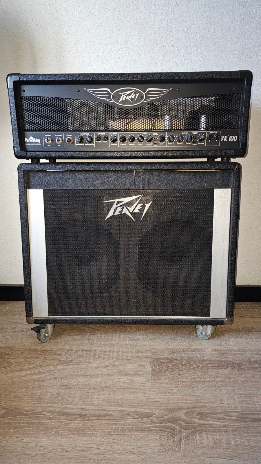 Peavey VK100 met 2x12 cab 8ohm, Ophalen, Gebruikt, Gitaar, 100 watt of meer