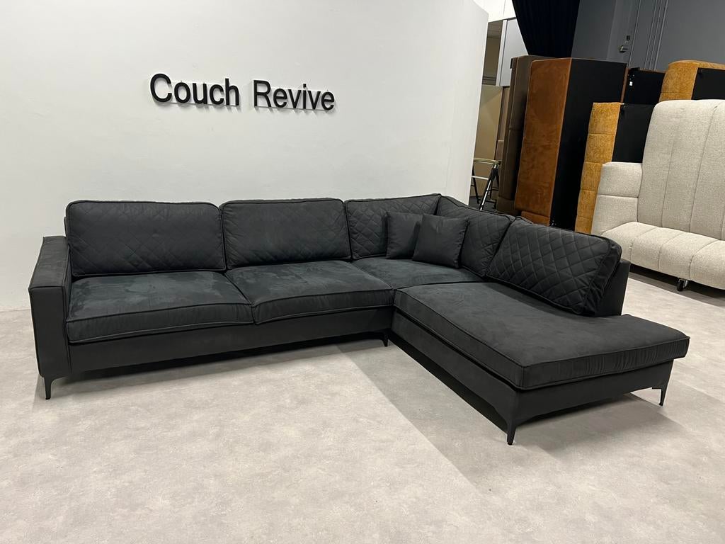 GRATIS LEVERING Microleer Hoekbank 300x225 REFURBISHED, 250 tot 300 cm, Verzenden, Hoekbank, Zo goed als nieuw