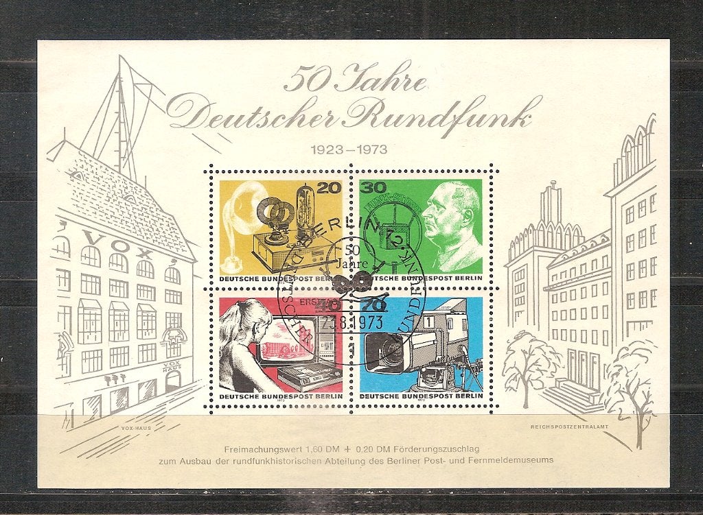Berlin blok 4, Ophalen of Verzenden, BRD, Gestempeld