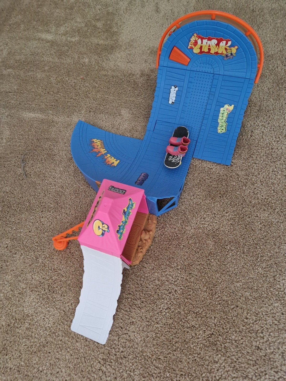 Vintage Polly Pocket Hot Wheels Skatepark Speelset, Ophalen of Verzenden, Zo goed als nieuw