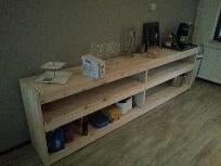 Dressoir Steigerhout, Huis en Inrichting, Kasten | Dressoirs, Ophalen, Met deur(en), 150 tot 200 cm, Nieuw