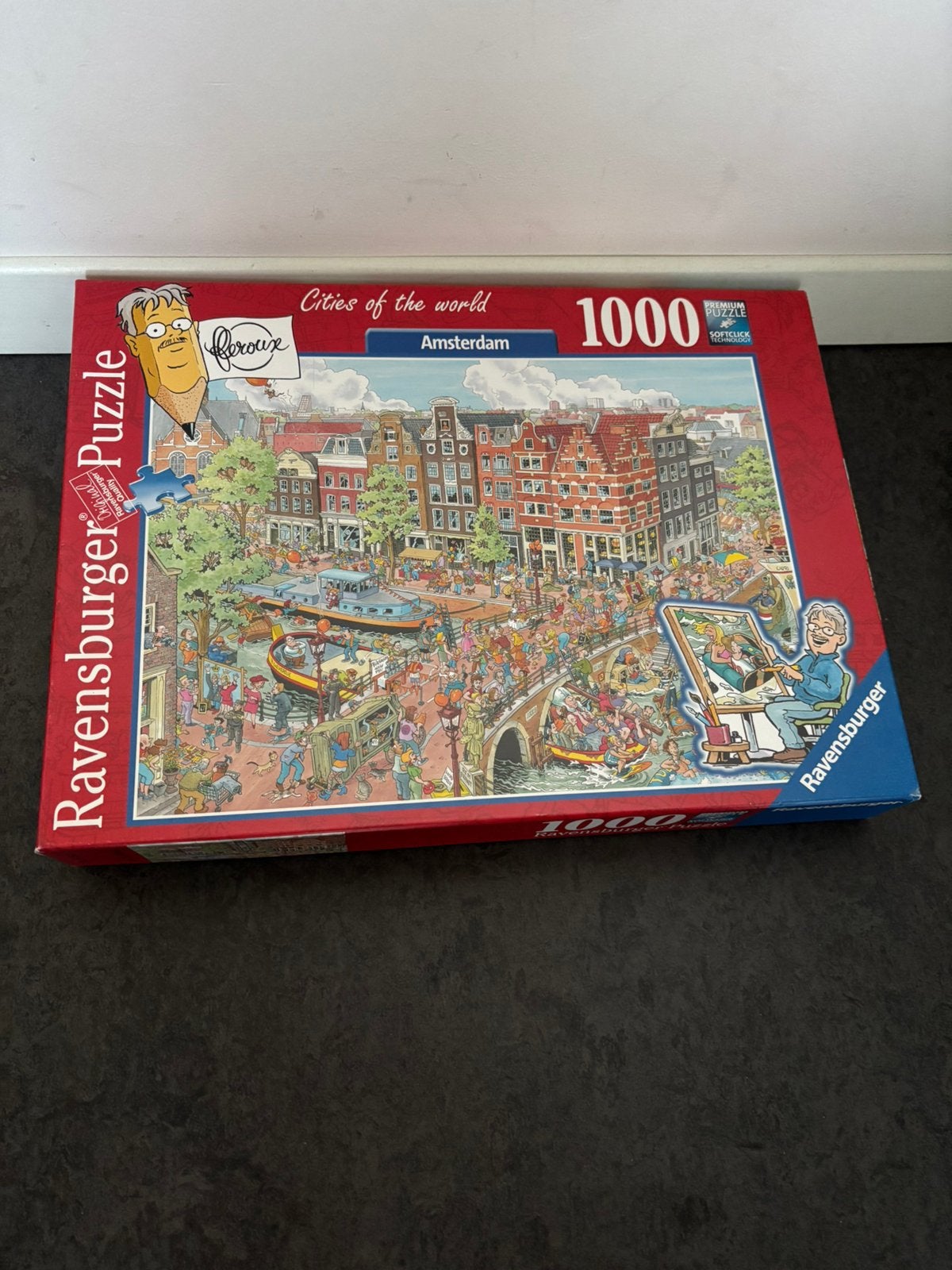 Puzzel “Amsterdam” 1000 stukjes, Ophalen of Verzenden, 500 t/m 1500 stukjes, Zo goed als nieuw