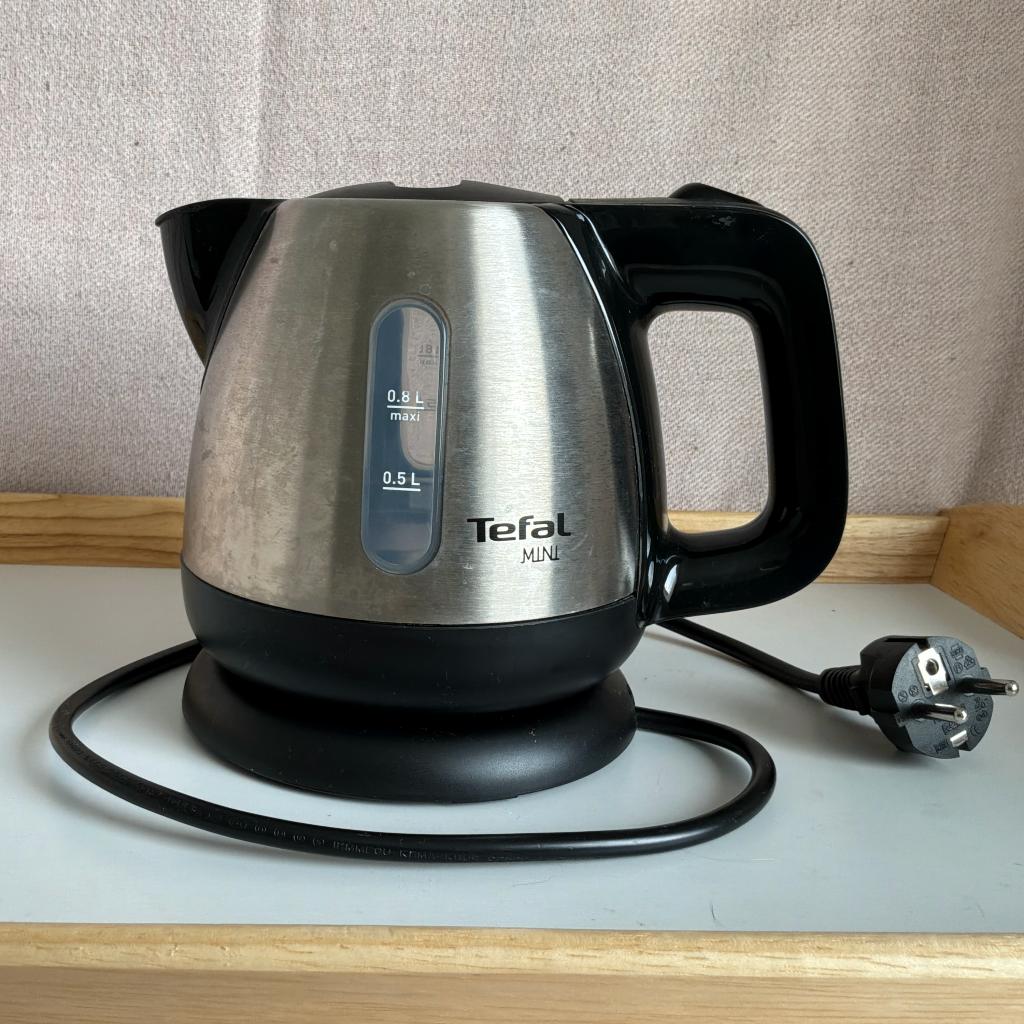 Tefal Mini Waterkoker, Witgoed en Apparatuur, Waterkokers, Minder dan 1 liter, Verzenden, Zo goed als nieuw, Rvs