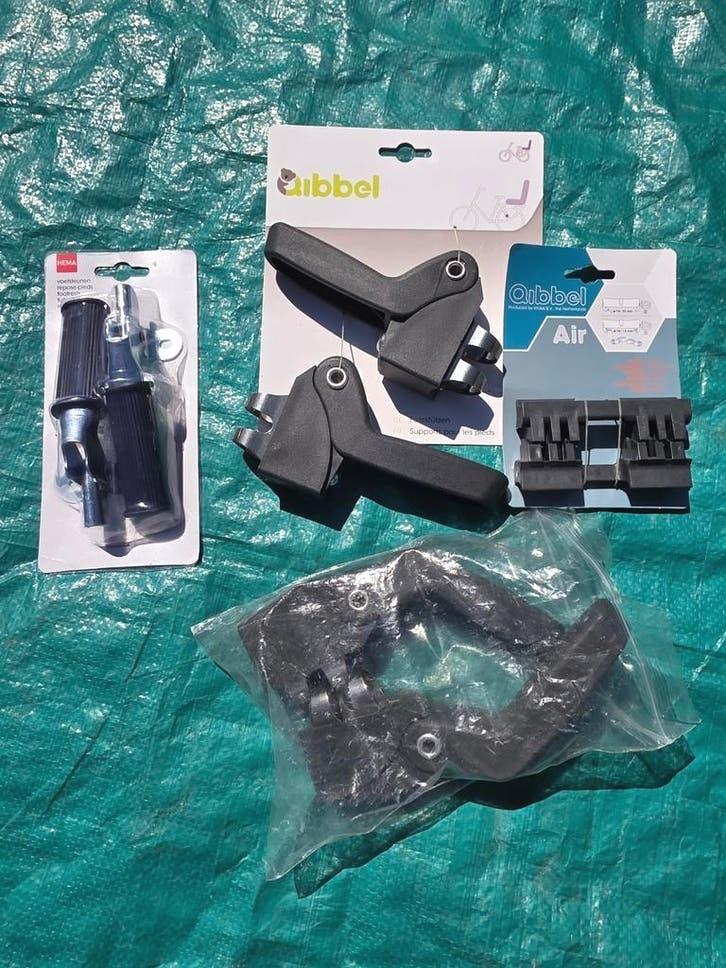 Hema en Qibbel fietsstoeltje voetsteuntjes en accessoires, Ophalen, Nieuw, Qibbel