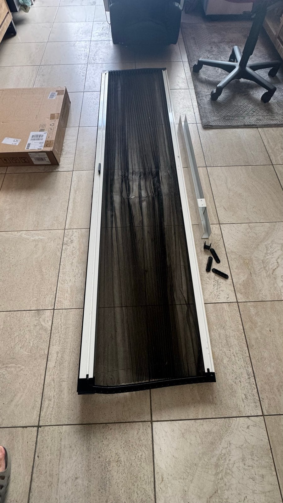 Bruynzeel plisséhor -voor onderdelen / donor -209 cm, 95 cm, Doe-het-zelf en Verbouw, Deuren en Horren, Ophalen, Bruynzeel Home Products B.V.