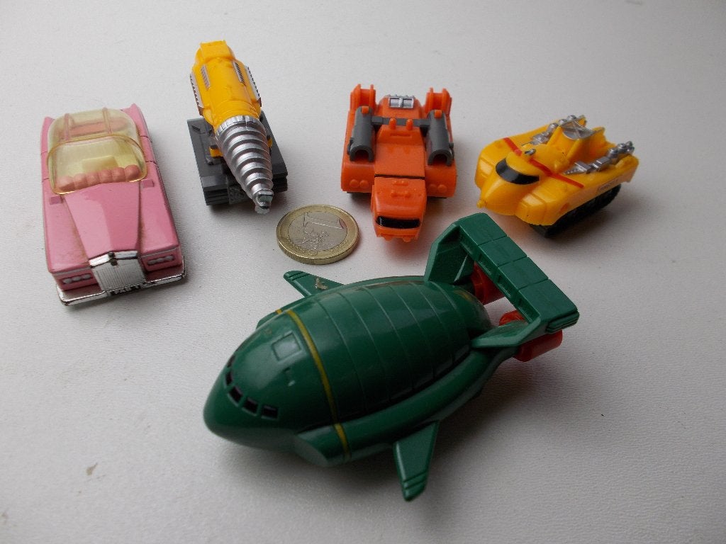 1992 THUNDERBIRDS 5 X VOERTUIGEN. 5 x in 1 koop!, Verzamelen, Ophalen of Verzenden, Zo goed als nieuw