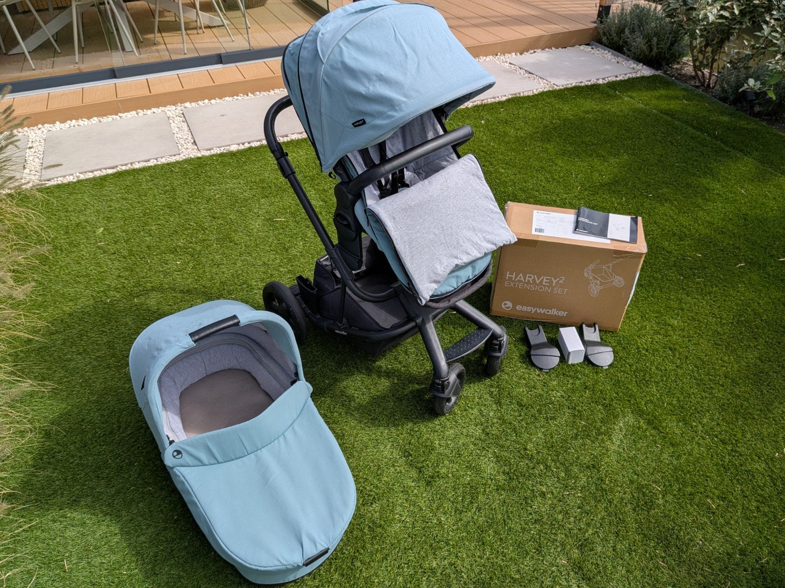 EasyWalker Harvey 2 kinderwagen met wieg - compleet!, Gebruikt, Duowagen, Combiwagen, Ophalen