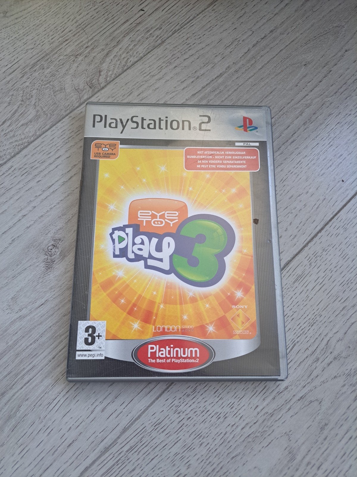 EyeToy Play 3 - PlayStation 2 (PS2) - Platinum Editie, Overige genres, Eén computer, Ophalen of Verzenden, Zo goed als nieuw