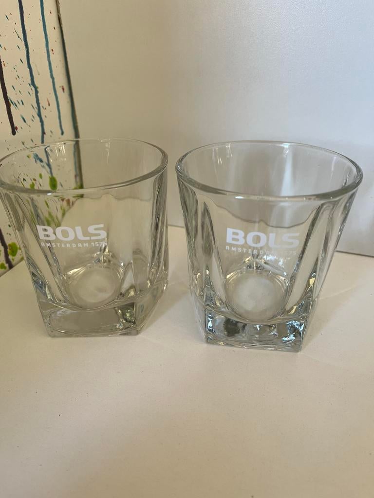 Bols glazen set van 2 glazen, Verzamelen, Glas en Borrelglaasjes, Ophalen of Verzenden, Nieuw, Borrel- of Shotglas