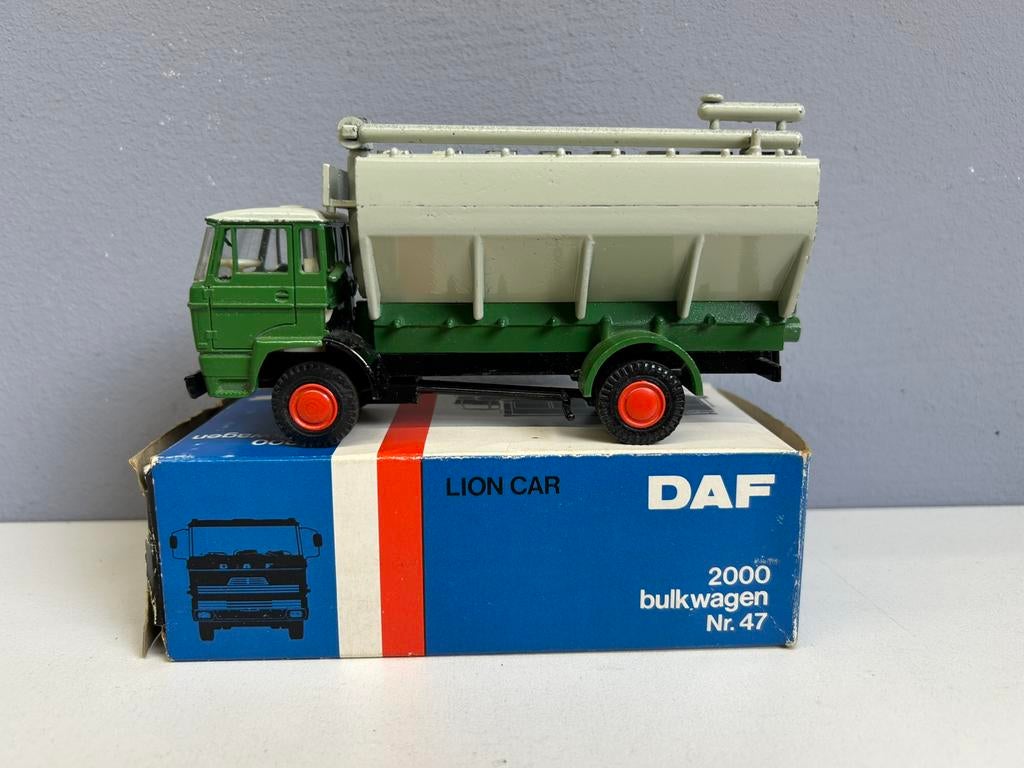 Lion toys car Daf 2000 Bulkwagen Vijzelwagen NMIB 1:50, Hobby en Vrije tijd, Modelauto's | 1:50, Zo goed als nieuw, Bus of Vrachtwagen