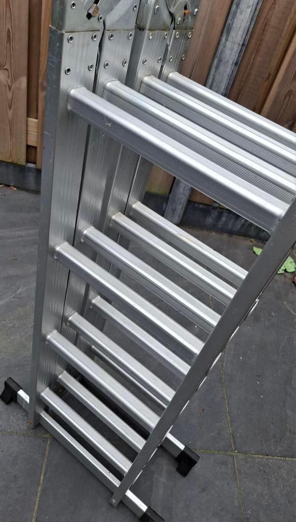 Multifunctionele aluminium vouwladder, Ophalen of Verzenden, 4 meter of meer