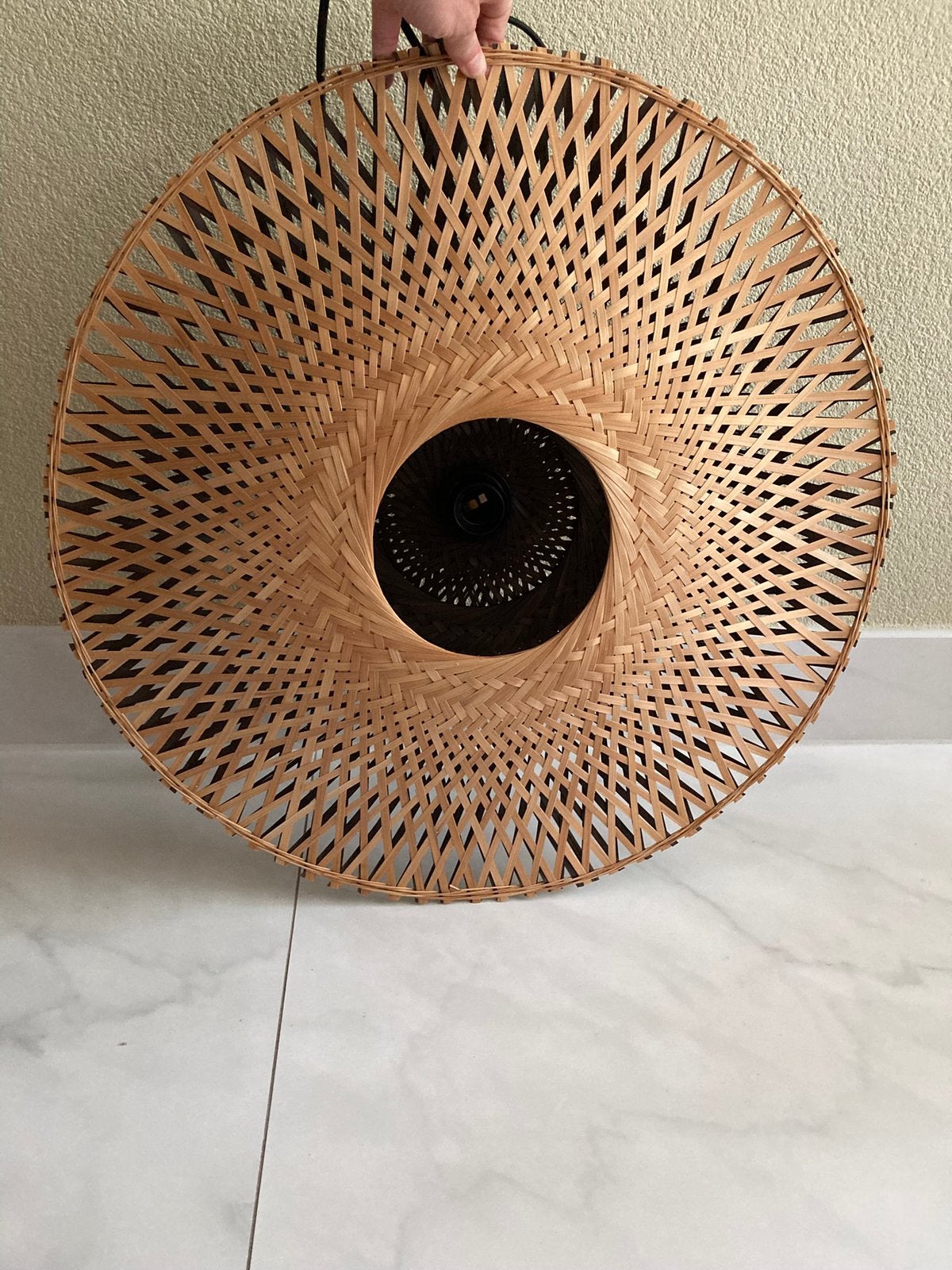 Good&Mojo wandlamp 60 cm bamboe, Huis en Inrichting, Lampen | Wandlampen, Ophalen, Natuurlijk materiaal, Zo goed als nieuw, Overige merken