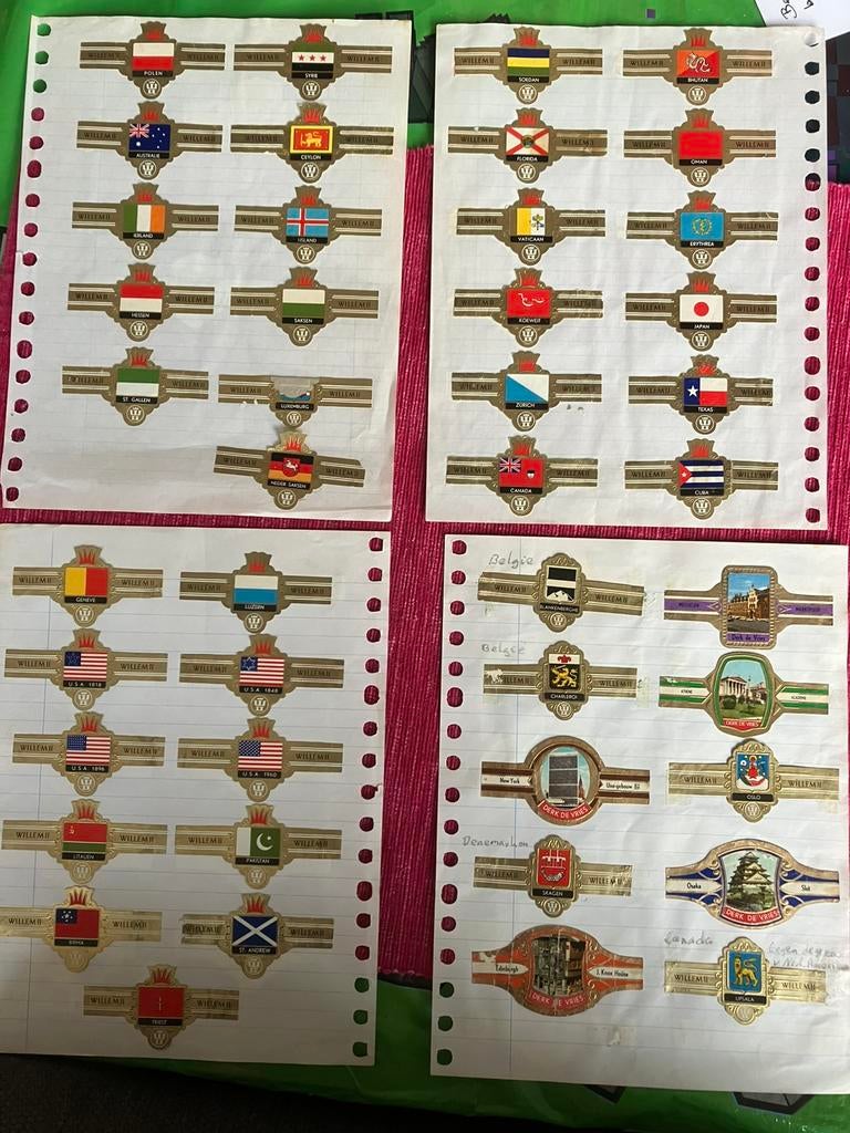 Sigarenbandjes, veel verschillende, Ophalen of Verzenden, Zo goed als nieuw, Sigarenbandjes