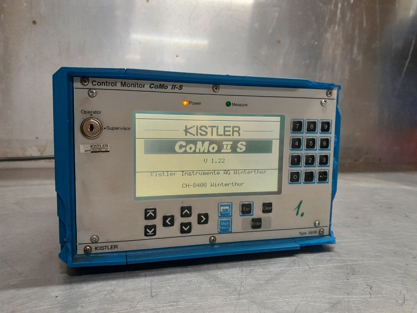 Kistler COMO II-S TYPE 5859 control monitor 5859a1, Ophalen of Verzenden