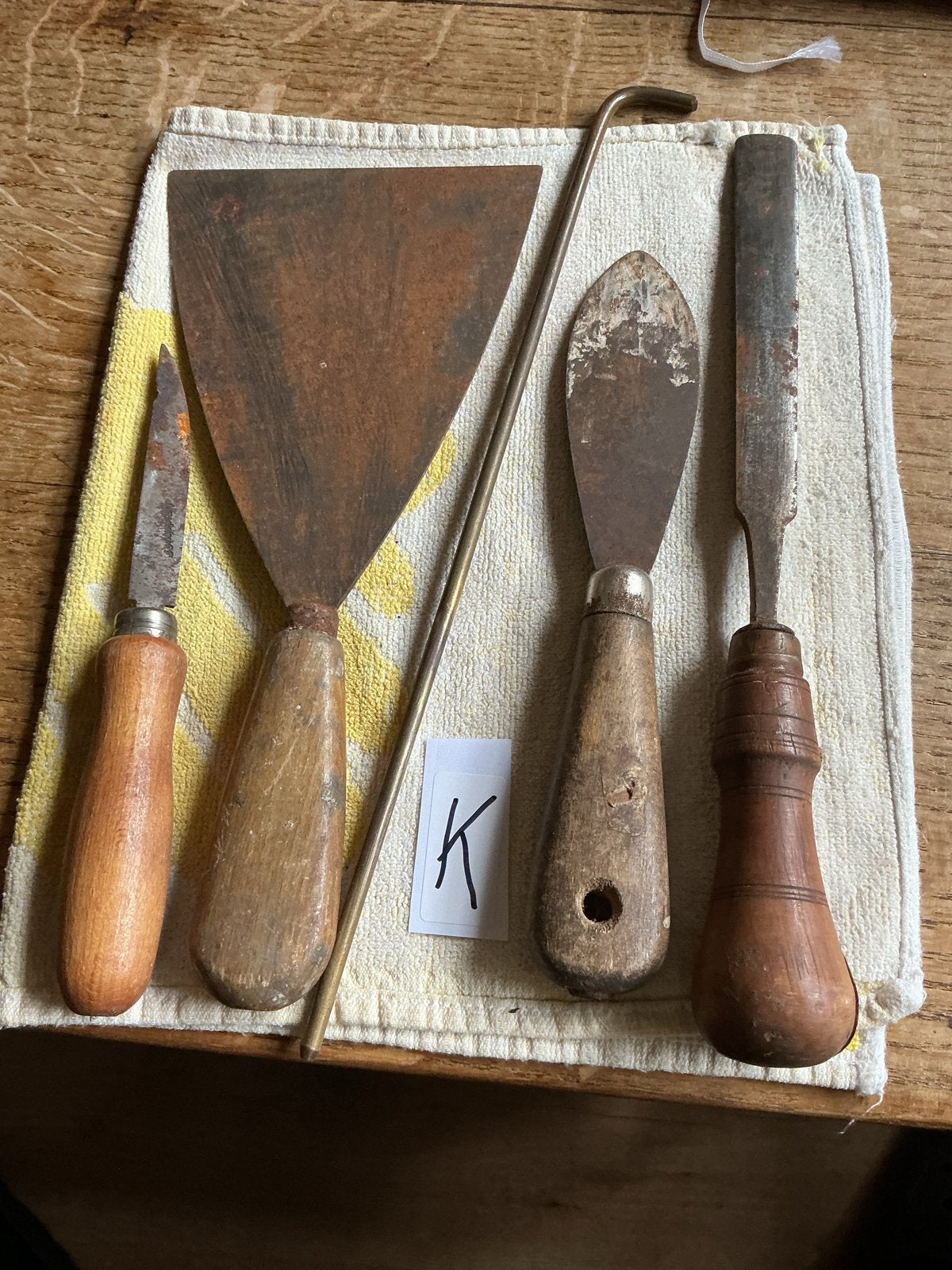 Antieke gereedschapsset - Diverse handgereedschappen, Antiek en Kunst, Antiek | Gereedschap en Instrumenten, Ophalen of Verzenden