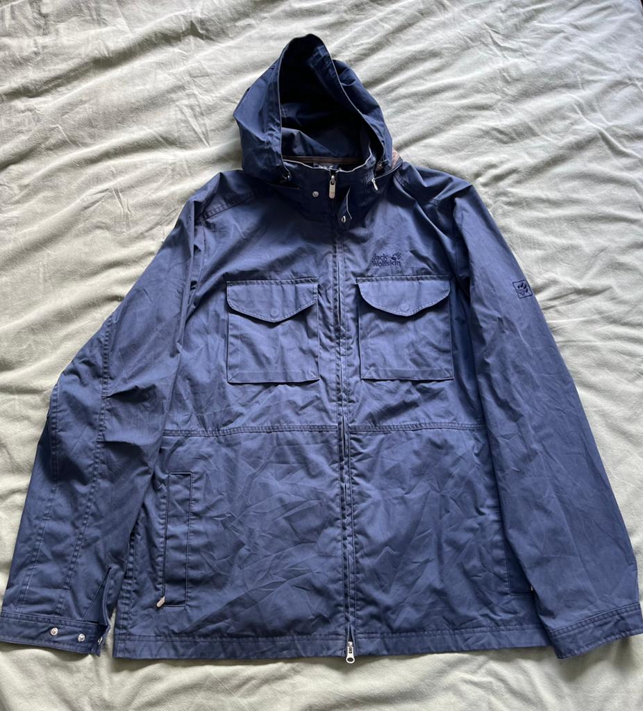 Jack Wolfskin jas XXL donkerblauw, Ophalen of Verzenden, Gedragen, Overige maten, Blauw