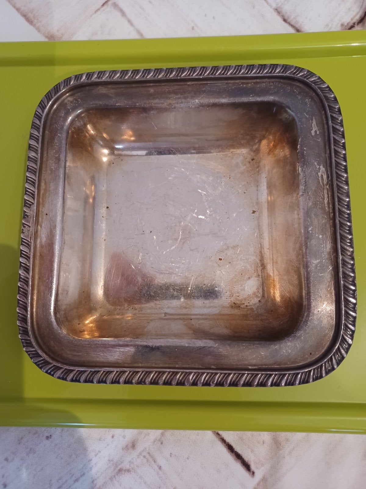 Vintage Marlboro asbak / schaaltje – Verzilverd / EPNS, Ophalen of Verzenden, Zilver