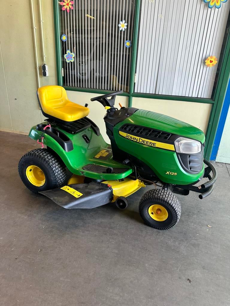 John deere x125 Zitmaaier., Tuin en Terras, Zitmaaiers, Ophalen, Zo goed als nieuw, Mulchfunctie, 90 tot 120 cm