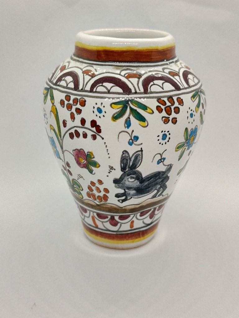 Filcer Portugees Keramieken Vaasje 10 Cm Vintage Bloemen, Antiek en Kunst, Ophalen of Verzenden