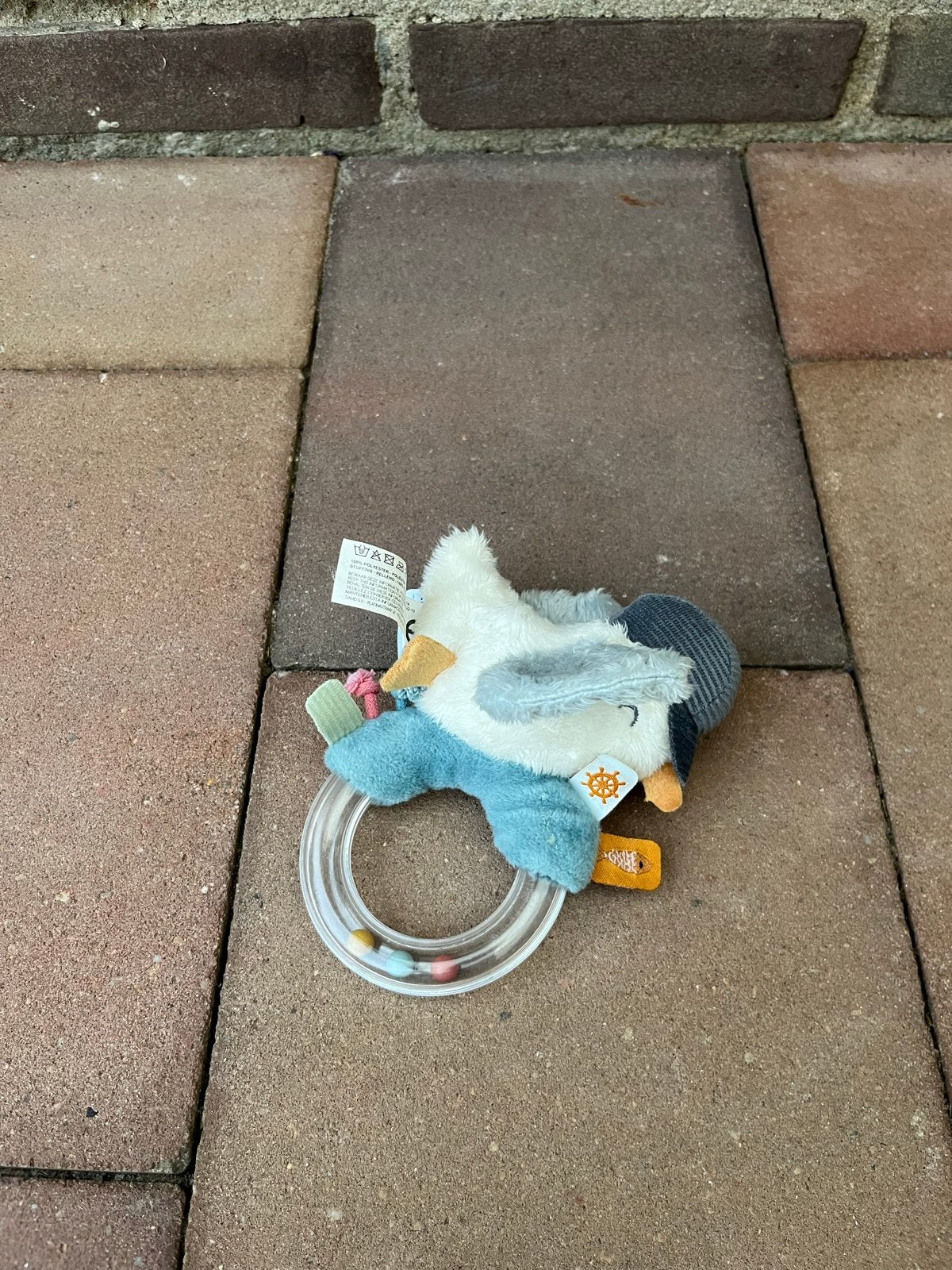 Little Dutch leuke rammelaar in de vorm van een zeemeeuw, Ophalen of Verzenden, Gebruikt, Rammelaar, Met geluid