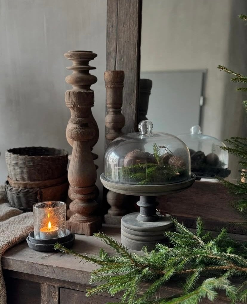Stolp Large L Aura Peeperkorn taartplateau glas stoer sober, Huis en Inrichting, Woonaccessoires | Stolpen, Verzenden, Nieuw
