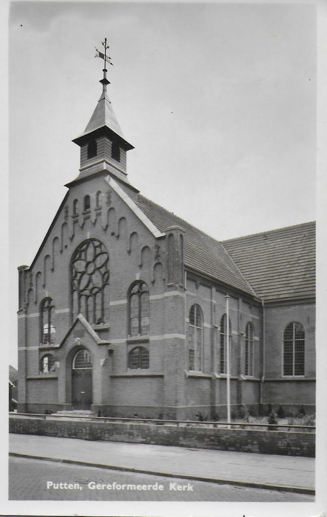 Putten gereformeerde kerk - oude ansichtkaart ( 1775 ), Verzamelen, Ansichtkaarten | Nederland, Verzenden, 1960 tot 1980, Gelopen