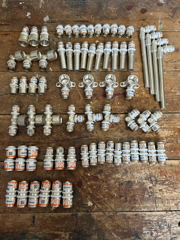 72 uponor s-press koppelingen 16 en 20mm, Ophalen of Verzenden, Nieuw, Overige typen
