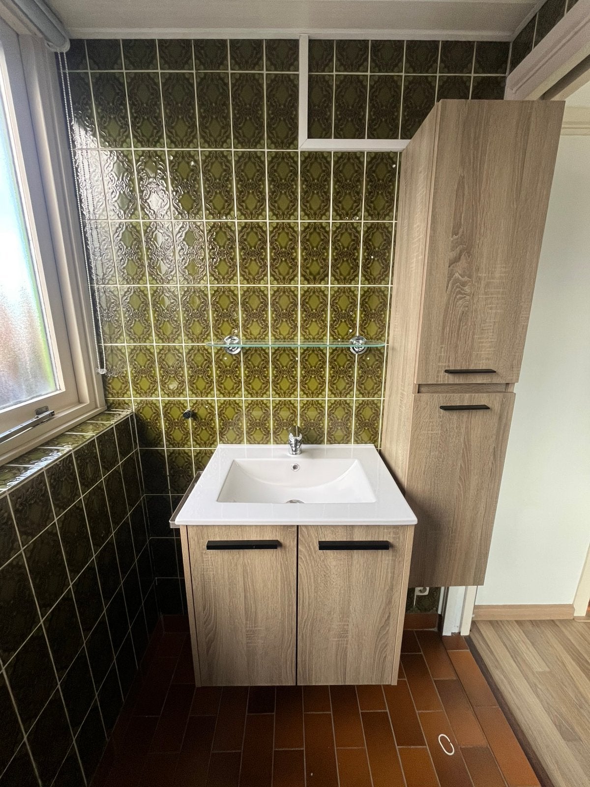 Wasmeubel Porselein 60 Breed Met Wandkast Zo Goed Als Nieuw