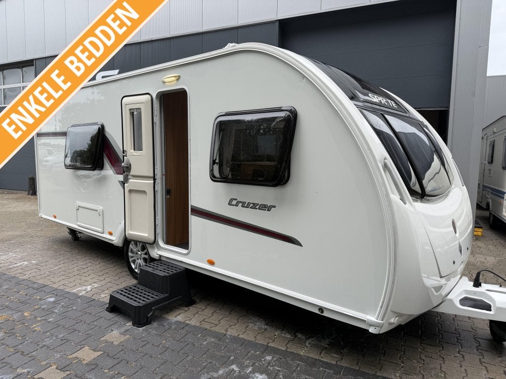 Sprite Cruzer 492 SR ENKELEBEDDEN - VOORTENT - MOVER, BOMVOL, Standaardzit, Schokbreker, Bedrijf, 4 tot 5 meter