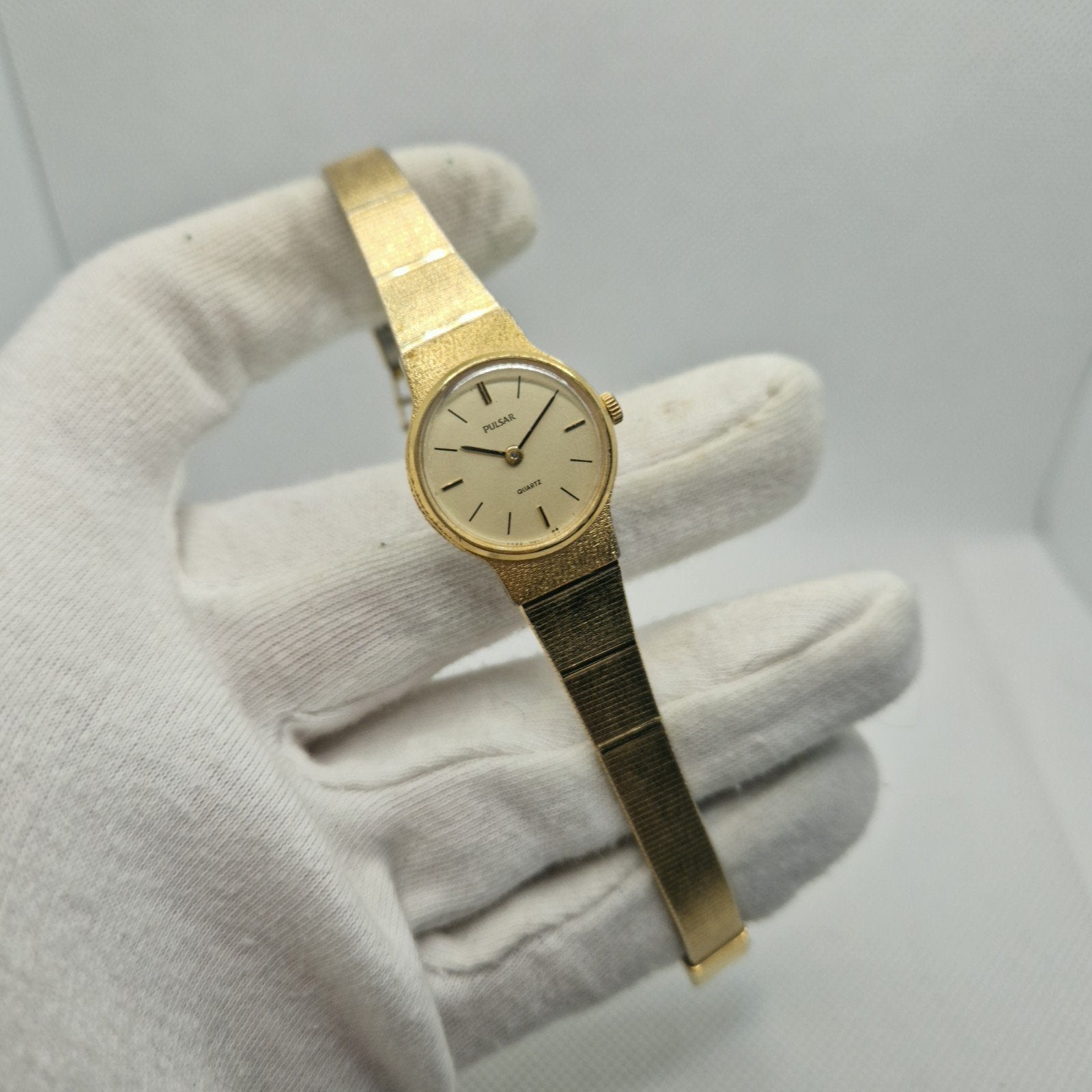 Pulsar Quartz Dameshorloge Goudkleurig - Vintage Stijl, Ophalen of Verzenden, Gebruikt, Overige materialen