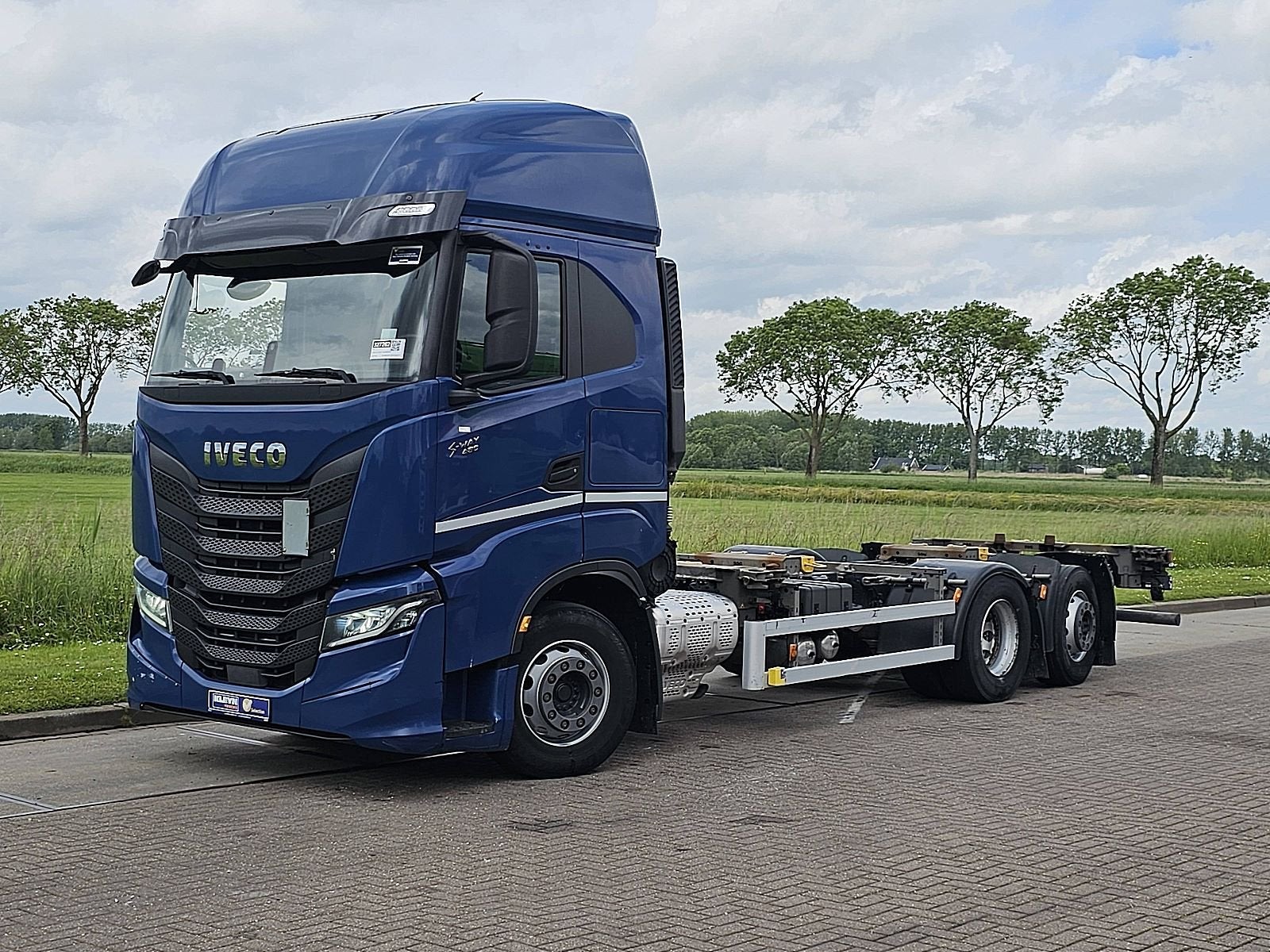 IVECO S-WAY AS260S48 6x2 steer intarder, Automaat, Euro 6, Iveco, Blauw