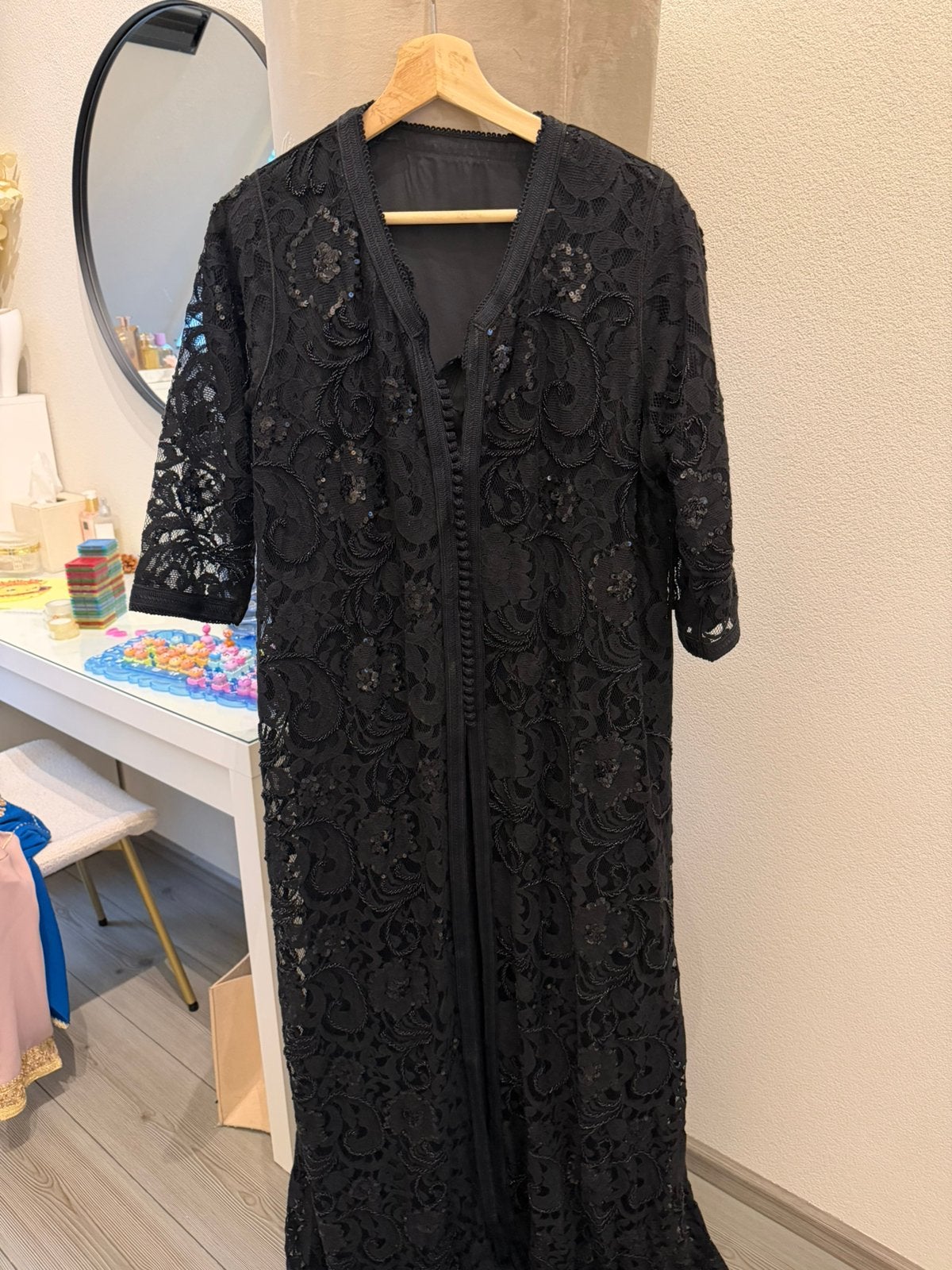 Takchita caftan, Kleding | Dames, Ophalen of Verzenden, Zo goed als nieuw, Maat 38/40 (M), Onder de knie