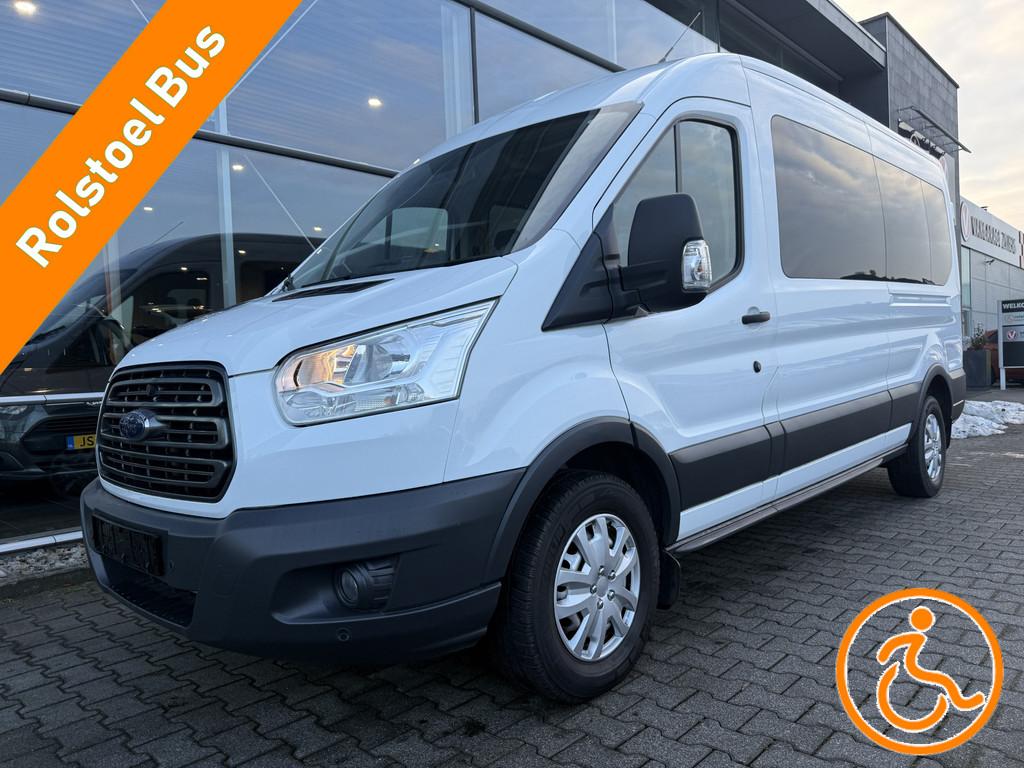 Ford Transit 5+1 Rolstoelbus 350 L2H2 (Mooie ruime bus met m, Auto's, Stof, Gebruikt, Zwart, Wit