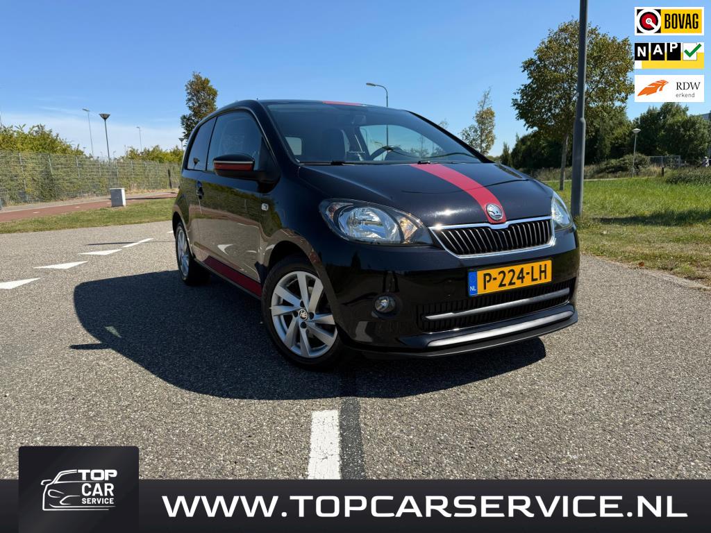 Skoda Citigo 1.0 Greentech Sport,Airco,Navi,, Auto's, Euro 5, Gebruikt, Zwart, Bedrijf