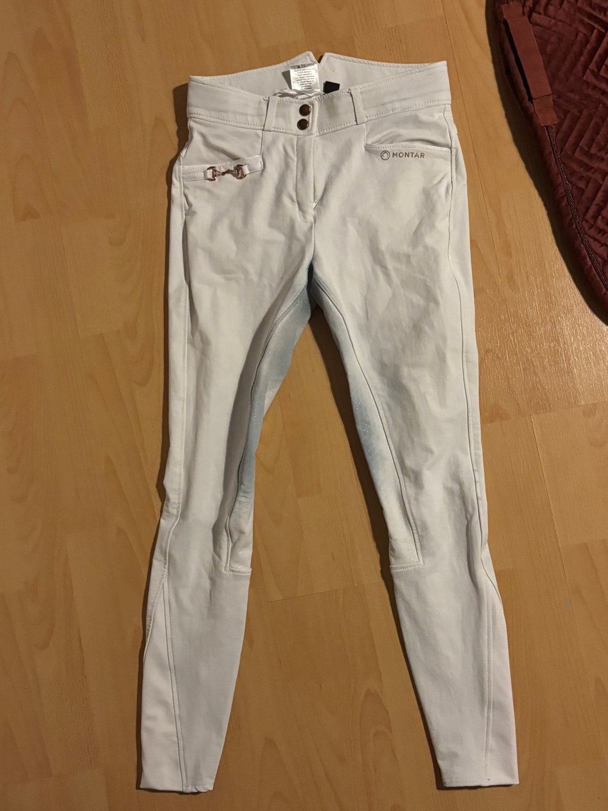 Witte montar rijbroek!, Ophalen of Verzenden, Zo goed als nieuw, Dressuur, Onderkleding