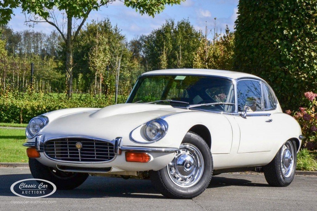Jaguar E-TYPE Series III V12 2+2  - ONLINE AUCTION, Automaat, 12 cilinders, Wit, Bedrijf