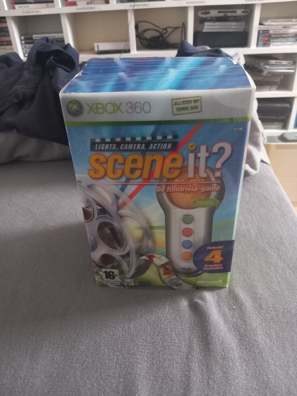 Scene It? De filmtrivia-game Xbox 360 met controllers, Spelcomputers en Games, Games | Xbox 360, Gebruikt, Overige genres, Eén computer