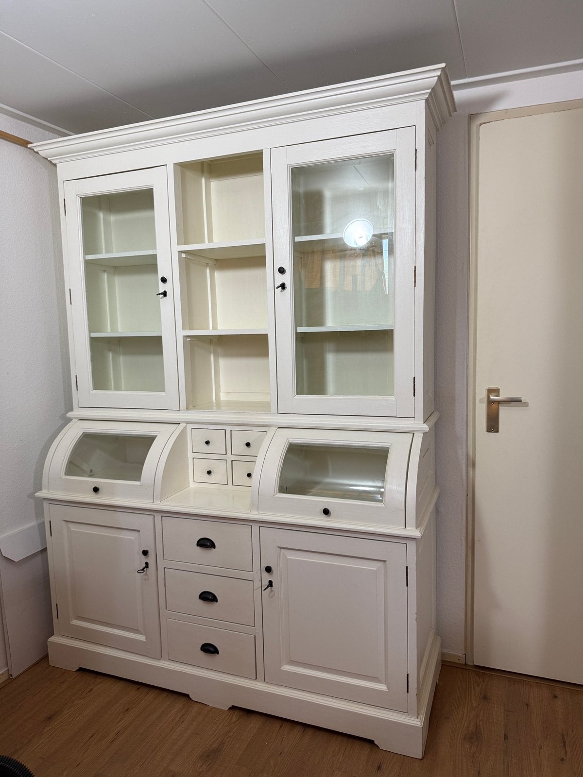 Teakhouten Winkelkast, Huis en Inrichting, Kasten | Buffetkasten, Ophalen, Gebruikt, 200 cm of meer, 150 tot 200 cm