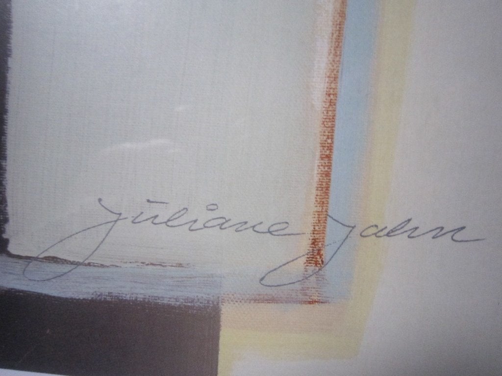 Mooie Moderne Zeefdruk Juliane JAHN, in All Kl lijst, Ophalen, Abstract, Zeefdruk
