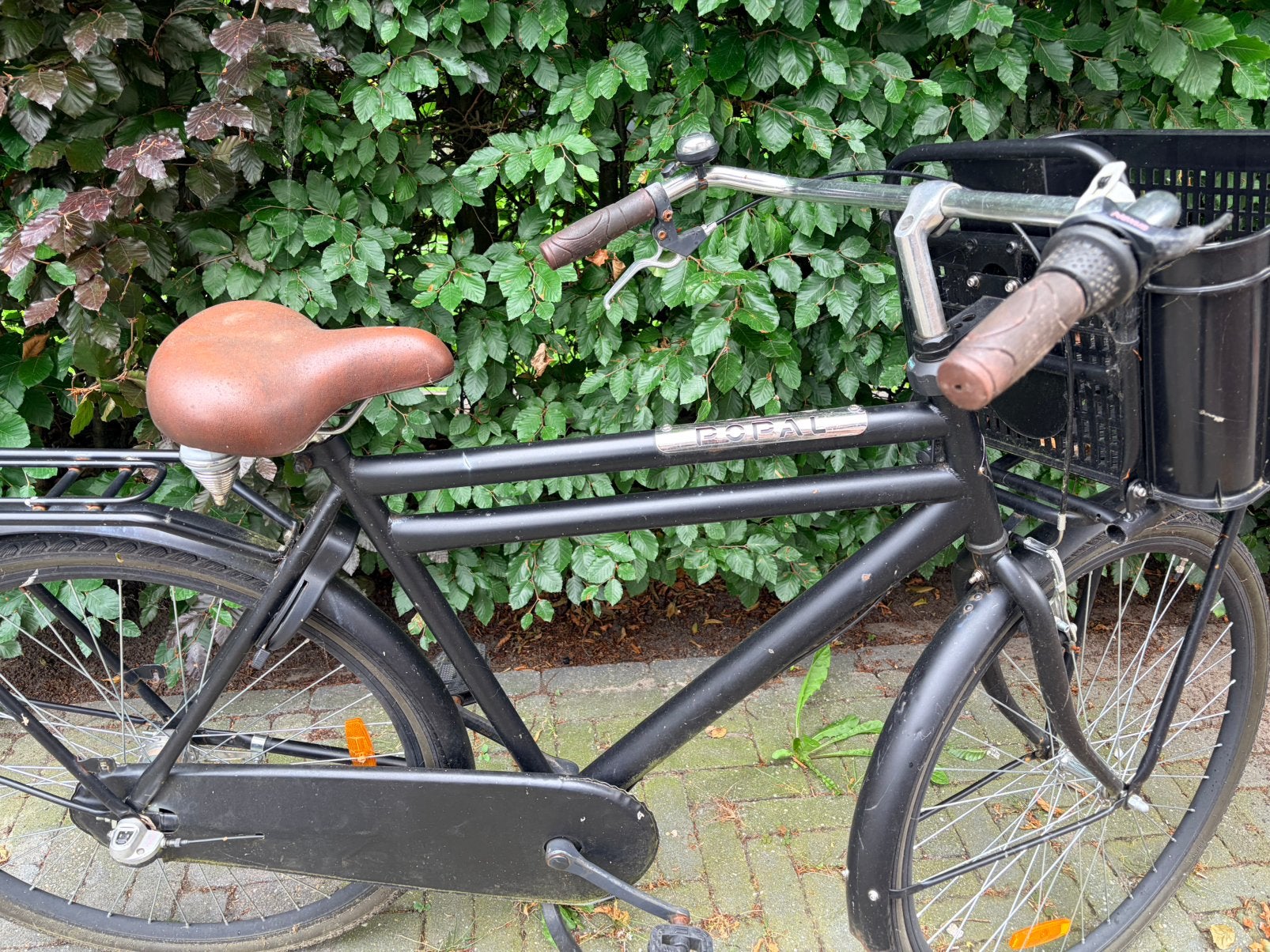 Popal daily dutch zwart 28 inch jongensfiets gebruikt, Ophalen of Verzenden, Zo goed als nieuw, 26 inch of meer