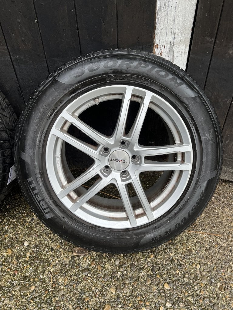 Mitsubishi Toyota Honda velgen 5x114.3 winterset pirelli 18”, Niet ingevuld, 18 inch, Gebruikt, Banden en Velgen