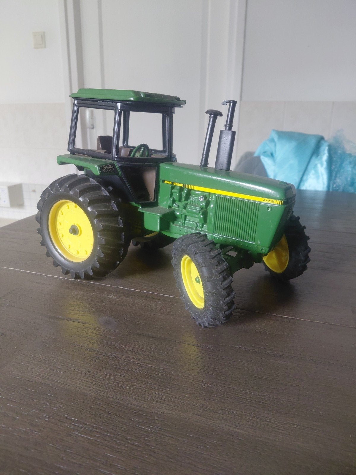 John Deere 4455 Tractor ERTL, Ophalen of Verzenden, Gebruikt