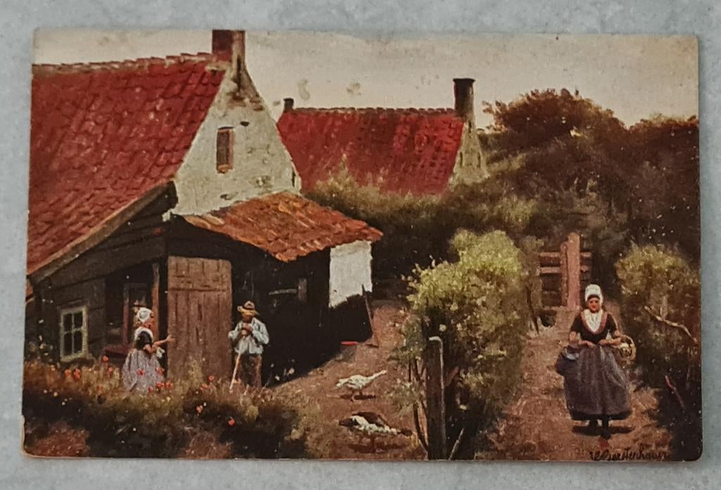 Oude ansichtkaart, Ophalen of Verzenden